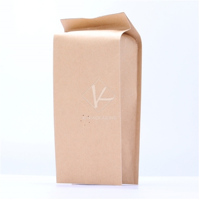 5 pcs 9x22cm 100g Aluminum Foil Kraft Paper Coffee Bags With Valve Coffee Ground Pouches